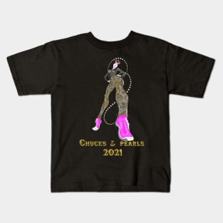 chucks and pearls 2021 Kids T-Shirt